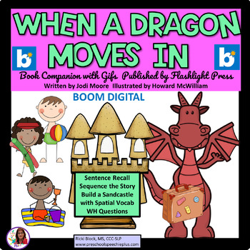Preview of When A Dragon Moves In Book Companion BOOM Cards
