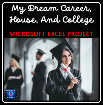 Preview of My Dream Career, House, and College:  A Microsoft Excel Project