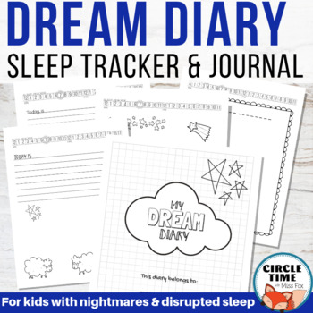 Preview of Dream Diary & Sleep Tracker, Dealing with Nightmares, Bad Dreams, Sleep Routine