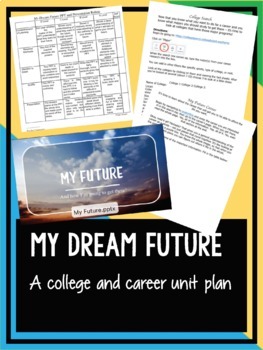 Preview of My Dream Future - A College and Career Research Unit