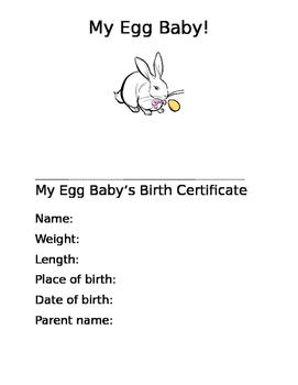 Preview of My Egg Baby Book!