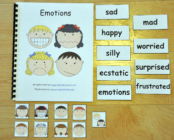 My Emotions Adapted Book by File Folder Heaven | TpT
