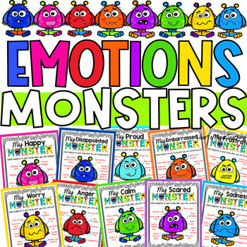 Preview of My Emotions Monster Bundle