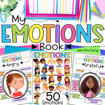 Preview of My Emotions Workbook & Feelings Posters, SEL activity
