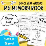 My End Of Year Memory Book! Summer Beach Theme Writing & R