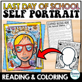 Last Day of School Coloring Pages Self Portrait Template E