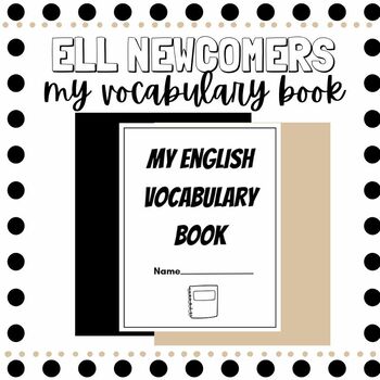 Preview of My English Vocabulary Book | ELL/ESL Journal | ELL Newcomers
