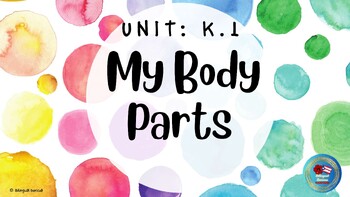 Preview of My Face and Body Parts Presentation- Unit K.1 About Me
