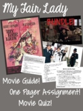 My Fair Lady Film / Movie Guide, Quiz, One Pager, Discussion Qs!