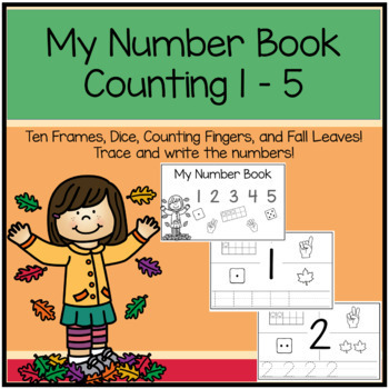 Preview of My Fall Number Book 1 - 5