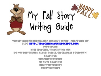 Preview of My Fall Storytelling/Writing Guide