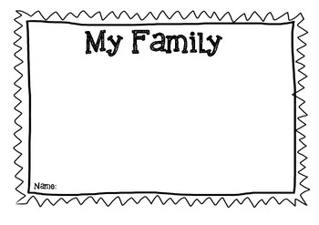 My Family Drawing by MissTrishRoseAnderson | Teachers Pay Teachers