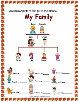 my family assignment for class 1