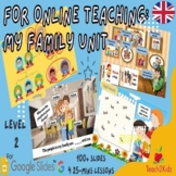 My Family Lessons for Online Teaching - Google Slides™ -Br