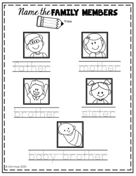 my family me preschool theme worksheets printable by cat s haven
