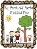 My Family/ Mi Familia Preschool Pack
