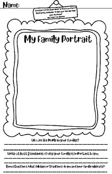 Draw Your Own Family Portrait- Free Printable — Play Street Museum