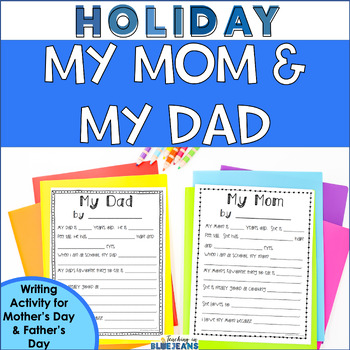 Preview of My Family Questionnaire Writing Activity - Mother's Day Card Mom Aunt Grandma