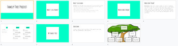 Preview of My Family Tree Project - Google Slides - Distance Learning