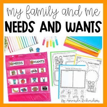 Preview of All About My Family and Me (a mini-unit about families and needs and wants)