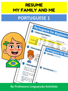 Preview of Back to School Família em Português - Introduce yourself in Portuguese NO PREP