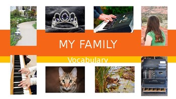Preview of My Family from Journeys: Vocabulary Words and Definitions