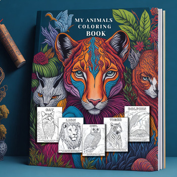 Preview of My Favorite Animals: Coloring Book - Woodland Animals Coloring Pages