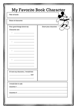 Describing a Favorite Book Worksheet by Teach Simple