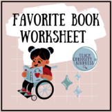 My Favorite Book - Coloring Worksheet