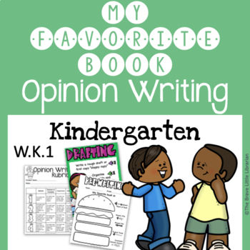 Preview of My Favorite Book Opinion Writing - Kindergarten