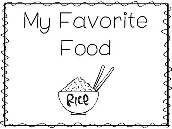 my favorite food rice preschool trace and color worksheets and activities