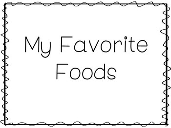my favorite foods preschool worksheets and activities in a zip file handwriting
