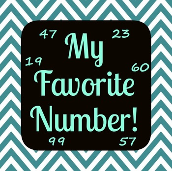 Preview of My Favorite Number activity - Sub activity or beginning/end of the year