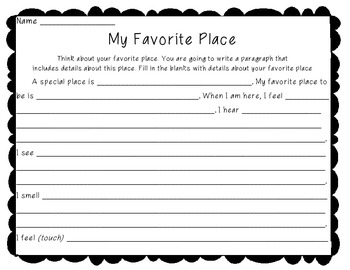 write about your favourite place