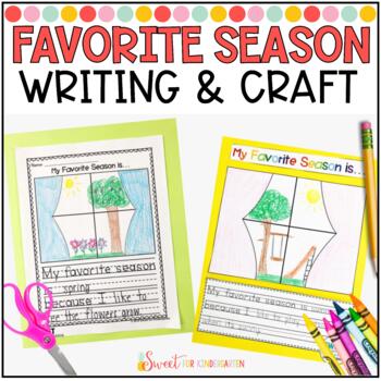 Preview of My Favorite Season Opinion Writing and Craft Activity