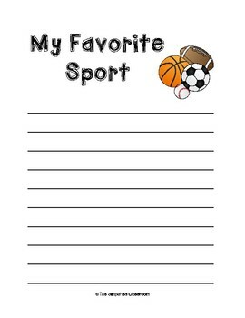 creative writing on my favourite sports