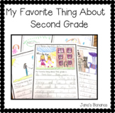 My Favorite Thing About Second Grade {End of the Year Writing}