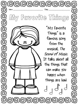 My Favorite Things Song  What's Your Favourite? Kids Song 