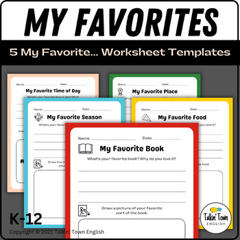 My Favorite Book Worksheet / Worksheet (Teacher-Made)