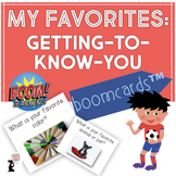 My Favorites Boom Cards™ Getting to Know You Icebreaker | 