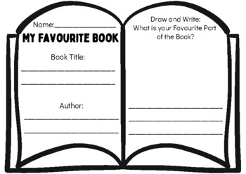 Describing a Favorite Book Worksheet by Teach Simple