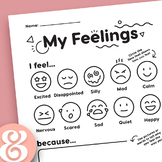 My Feelings • A Cute Feelings Check-In Printable K-3+
