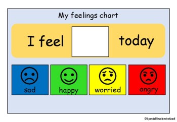 My Feelings Chart and Matching by Special Teacher Ireland | TPT