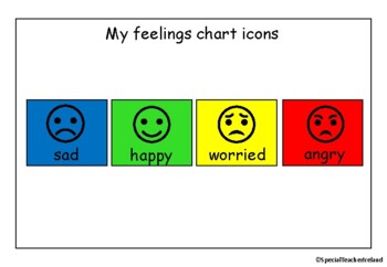 My Feelings Chart and Matching by Special Teacher Ireland | TPT