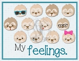 My Feelings - English 12 Poster Set - Color - Silly Sloth'