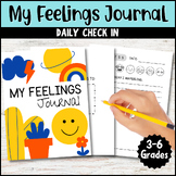 My Feelings Journal | Daily Check-In For Students