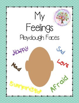Preview of My Feelings Playdough Faces