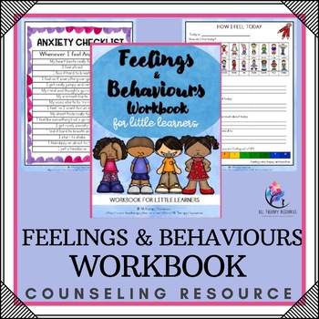 Preview of My Feelings and Behavior Workbook Activities I Lesson Classroom Management 