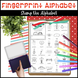 Fingerprint Alphabet Initial Sound Activity Page & Book