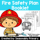 My Fire Safety Plan Booklet | Fire Safety | Includes Famil